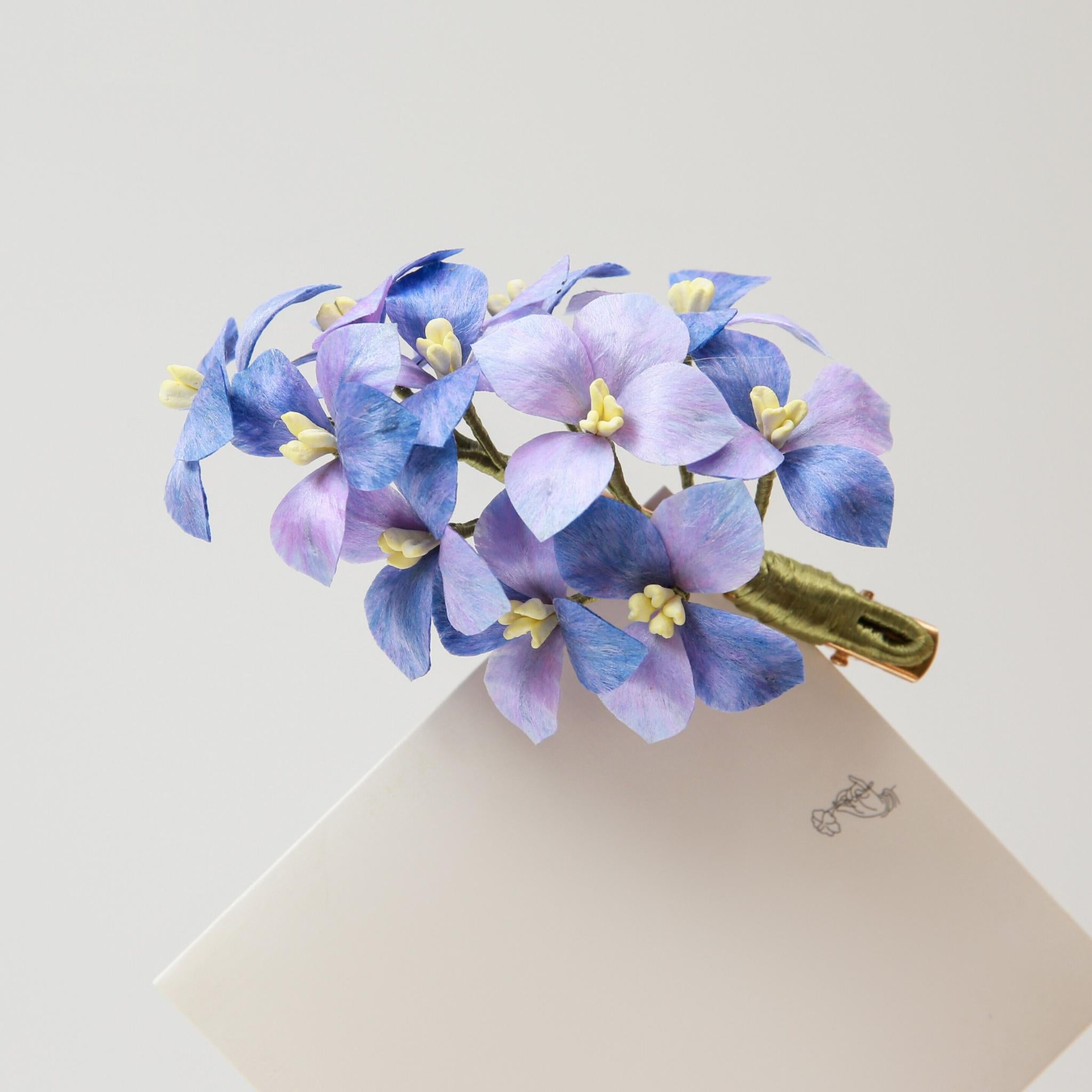 Hydrangea Hair Clip